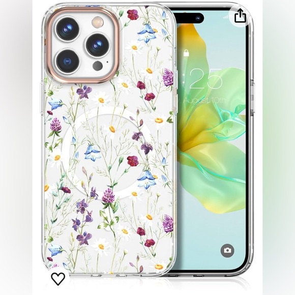 NEW IN BOX iPhone 15 Plus Flower Case 6.7” by Milprox - Picture 2 of 4